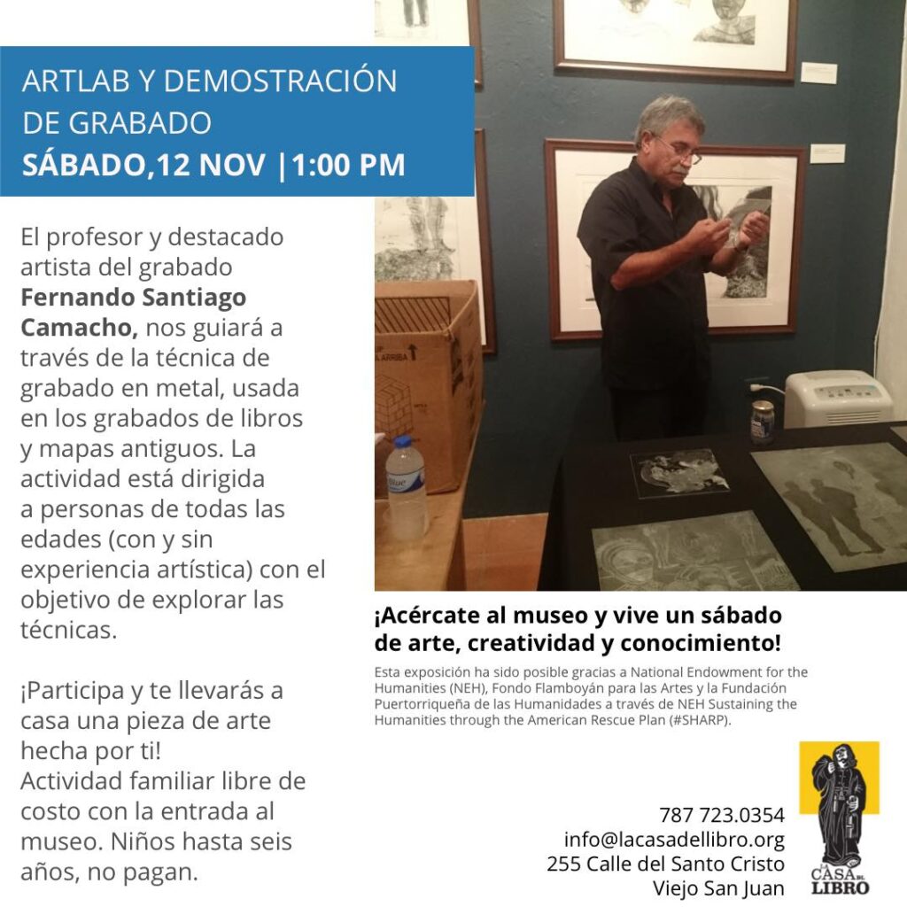 ArtLab y demostración de grabado - CulturalPR